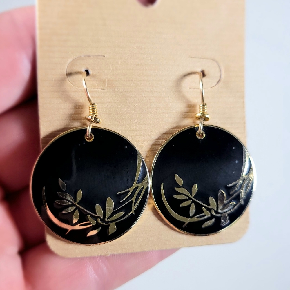 Vintage Laurel Burch Earrings "Wind Flowers"